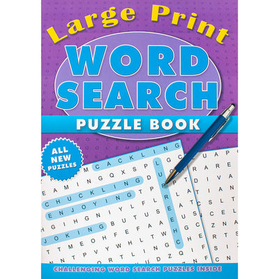 Word Search Large Print Purple Puzzle Book