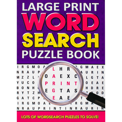 Large Print Word Search Puzzle Book (Purple)