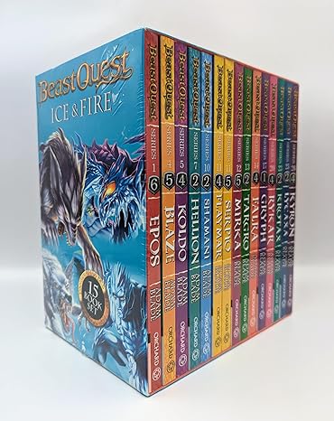 Beast Quest Ice and Fire 15 Book Collection Box Set