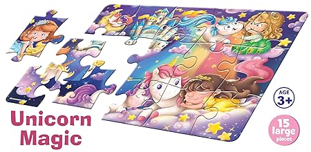 Unicorn Magic 15 Piece Floor Ages 3+ Jigsaw Puzzle