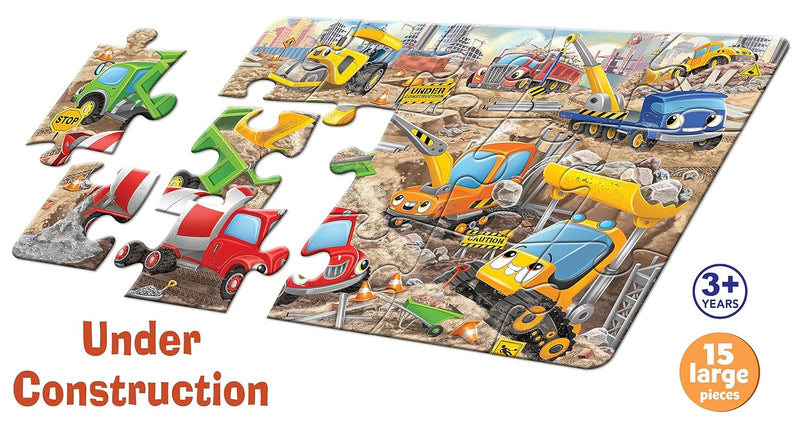 Under Construction 15 Piece Floor Age 3+ Jigsaw Puzzle