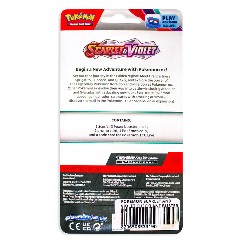 Pokémon Scarlet And Violet Checklane Blister Pack