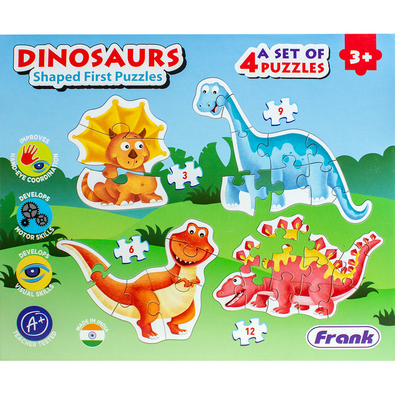 Dinosaurs Shaped first Puzzles 4In1 Jigsaw Puzzle