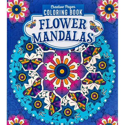 Flower Mandalas Coloring Book