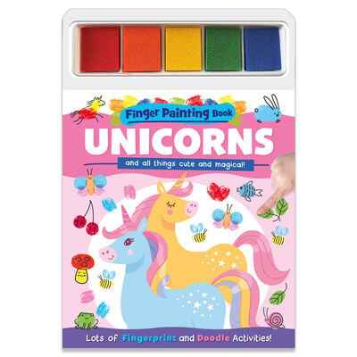 Unicorns Finger Painting Book