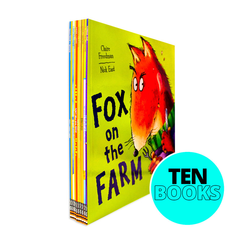 Fox On The Farm 10 Book Ziplock Pack