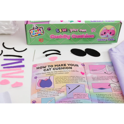 Sew Your Own Cuddly Cushion Cute Cat Box Set