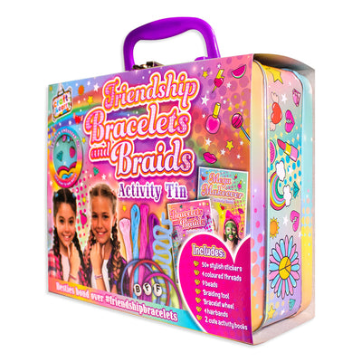 Friendship bracelet and Braids Activity Tin