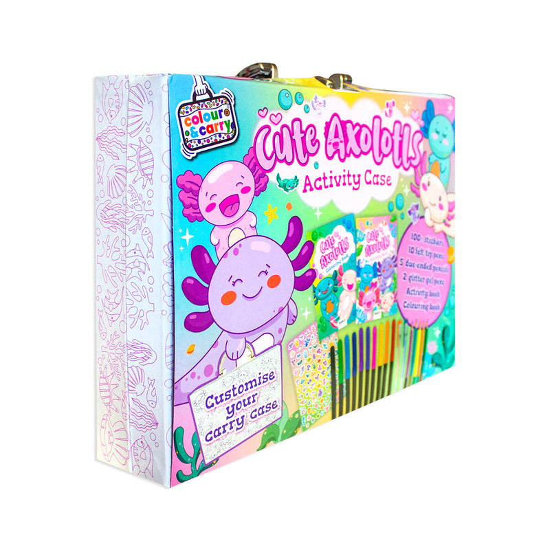 Colour and Carry: 7 Cute Axolotl Activity Case