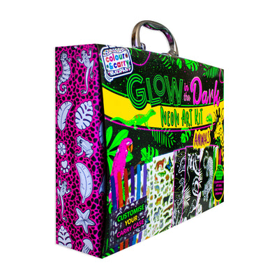 Colour And Carry: 7 Glow In The Dark Animal Activity Case