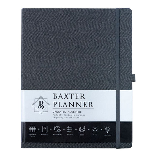 A4 Baxter Undated Planner (Black)