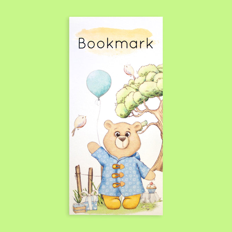 Bookmark Magnetic Long Garden Picnic Bear