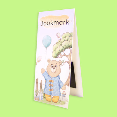 Bookmark Magnetic Long Garden Picnic Bear