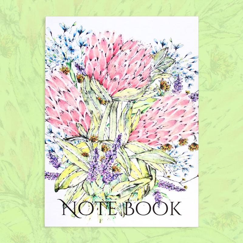 Notebook A7 Classic Protea Bouquet