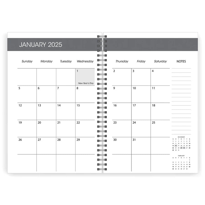 A5 Daily Planner 2025 Electric Marble