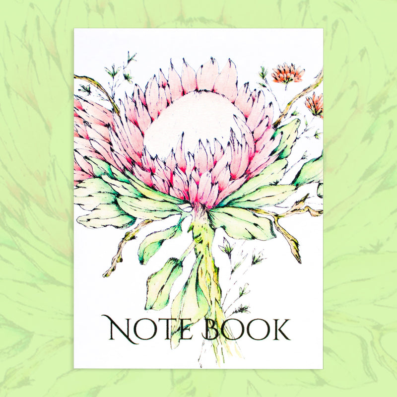 Notebook A7 King Protea In Fynbos