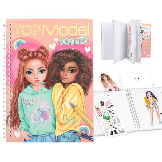 TOPModel Pocket Colouring Book