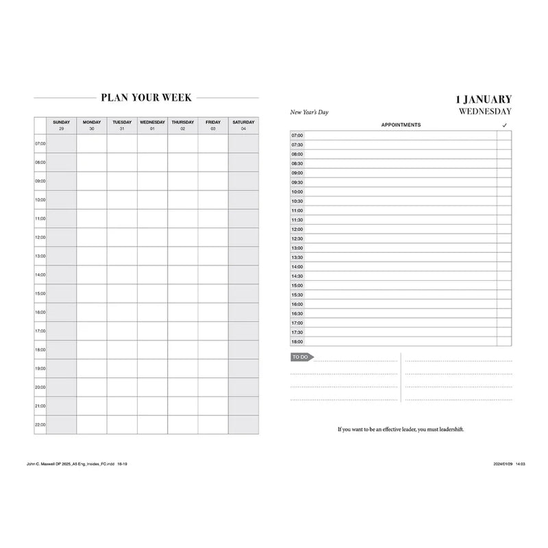 Daily Planner 2025 John Maxwell