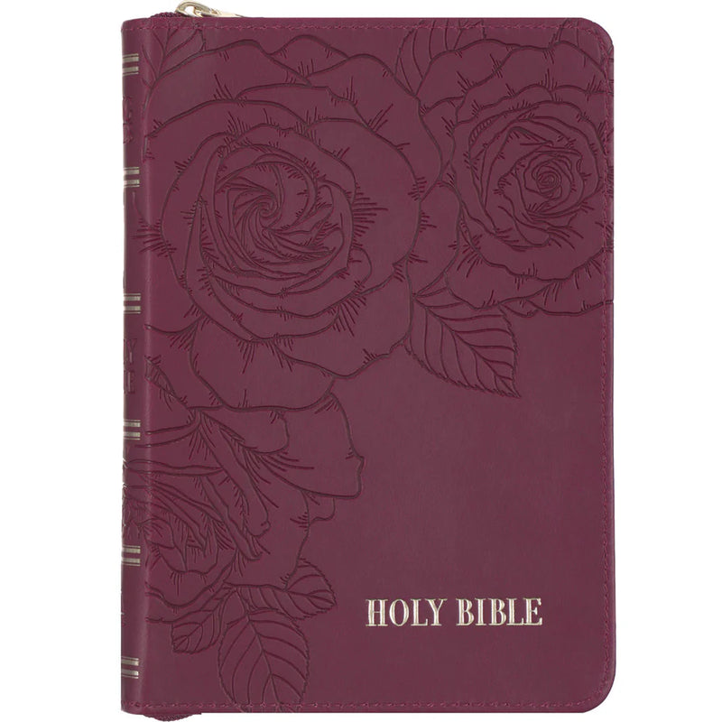 KJV Compact Merlot Bible with Zip