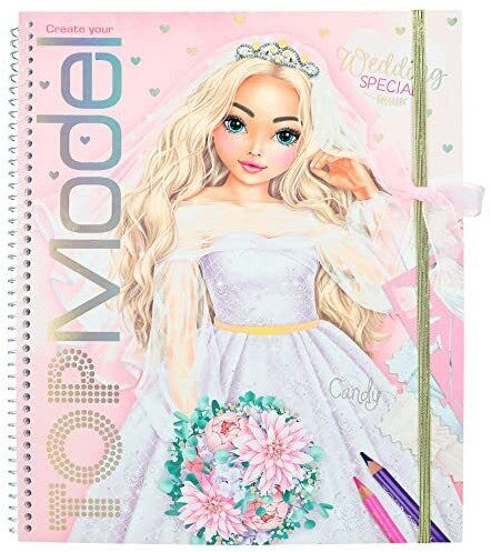 Create your Wedding Special TOPModel Colouring Book