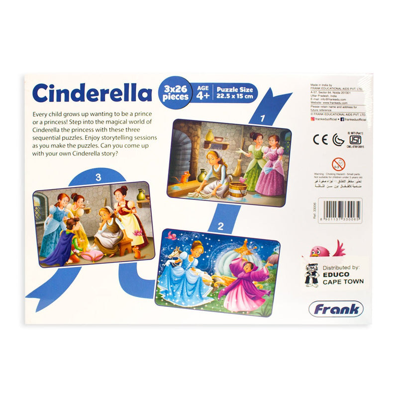 Fairytale Cinderella 3x26 Pieces Puzzles Box Set - Readers Warehouse