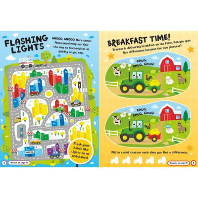 Fun Felt Sticker Activity Book: Busy Vehicles - Readers Warehouse