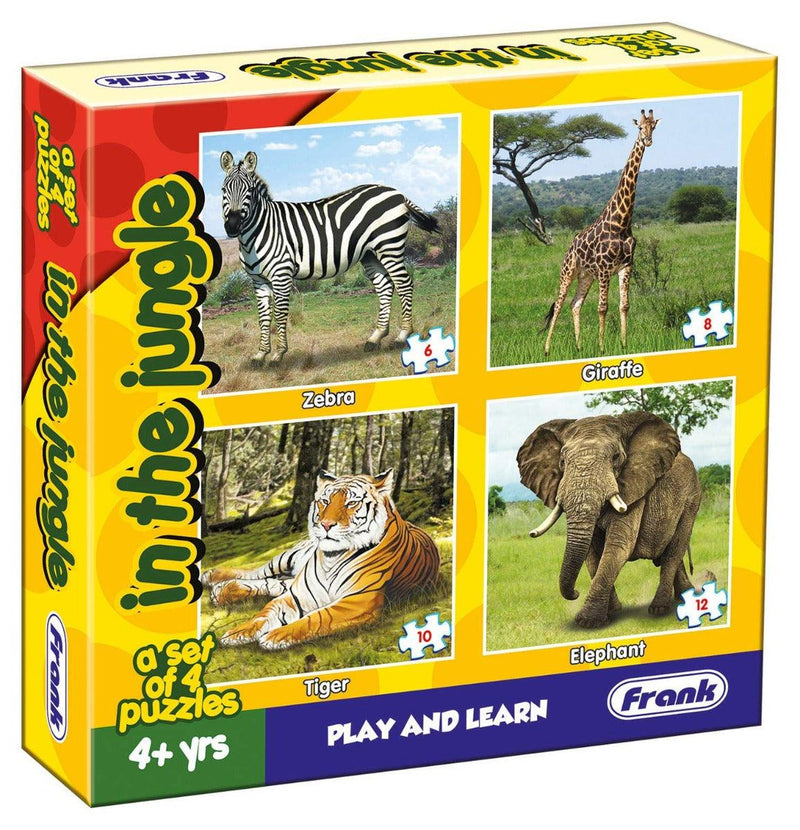 In The Jungle 4 In 1 Puzzle Box - Age 4+ - Readers Warehouse