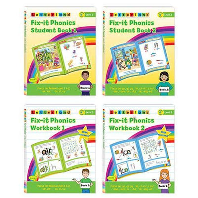 Letterland Fix It Phonics - Level 3 - Student Pack (2nd Edition) - Readers Warehouse