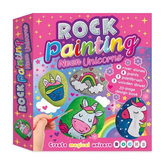 Neon Unicorns Rock Painting Box Set - Readers Warehouse