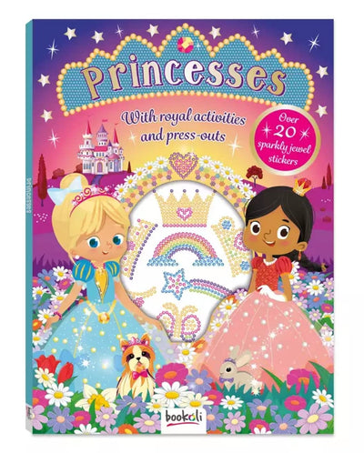 Princesses Sparkly Gem Sticker Activity Book - Readers Warehouse