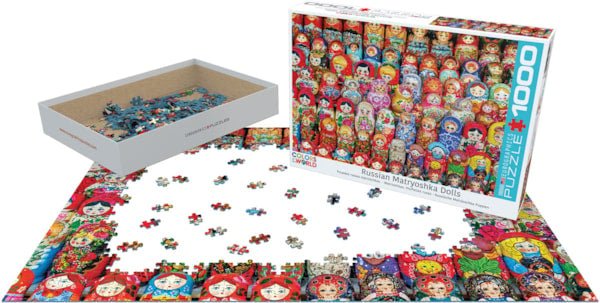 Russian Matryoshka Dolls 1000 Piece Puzzle Box Set - Readers Warehouse