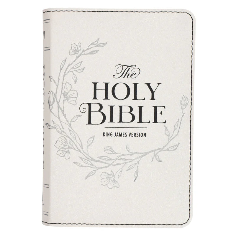 KJV Compact White Bible Large Print